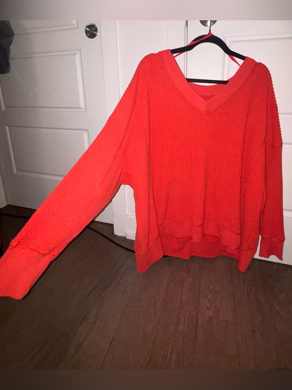 American eagle V-Neck Waffle Knit Sweater